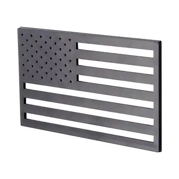 1 пара рельефных 3D металлических наклеек с эмблемой американского флага, матовые черные патриотические наклейки с флагом США, наклейки на автомобили с флагом США, наклейки на кузов автомобиля
