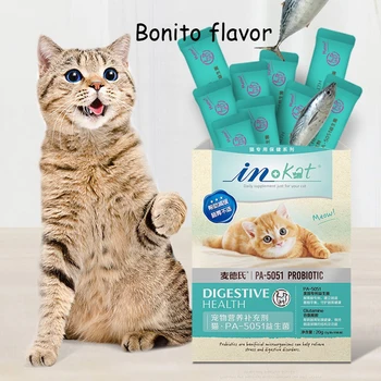 10 пакетиков / коробка Bonito Flavor PA-5051 Профессиональные пробиотики, пищевые добавки для кошек, улучшающие работу желудочно-кишечного тракта.