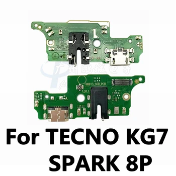 10шт Для зарядной платы TECNO KG7 SPARK8P Зарядное устройство гибкие детали мобильного телефона Гибкий кабель с микрофоном Mic