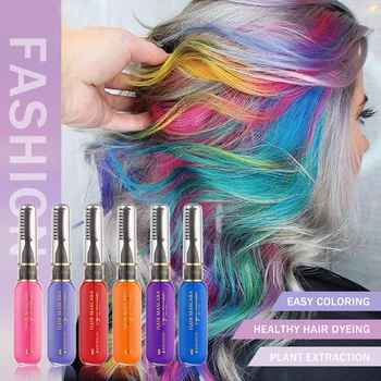 13 цветов Одноразовой краски для волос, Моющейся временной туши для окрашивания волос, синего, серого, фиолетового, мелирования, воска для волос, укладки