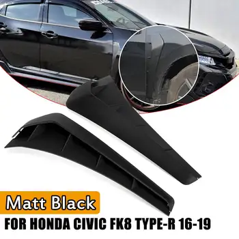 2шт FK8 Тип V2 Стиль ABS 3D Наклейка Для Вентиляционного Отверстия Крыла Накладка Для Honda Для Civic 10th 2016 2017 2018
