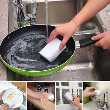 40шт Кухонный ластик Kitchensponge, Эко-Не Царапающийся для губок для мытья посуды, Новая мода и простота 2023 года, Чистящие щетки