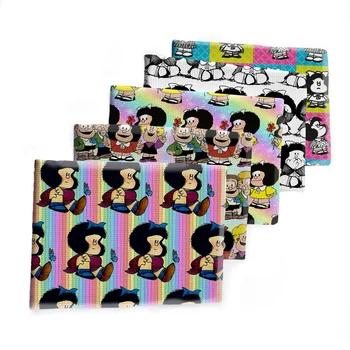 50*150 см Мультфильм Mafalda Bullet Текстурированная Ливерпульская Лоскутная Ткань Детский домашний текстиль