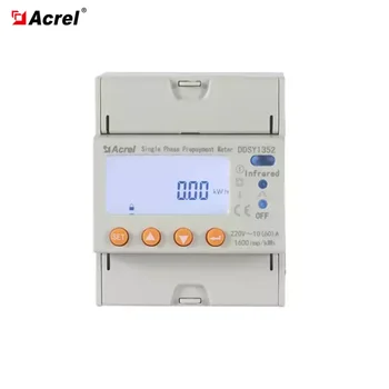 Acrel 1P 220V 230V Счетчик предоплаты с дистанционным управлением для системы выставления счетов за электроэнергию Сетевые магазины