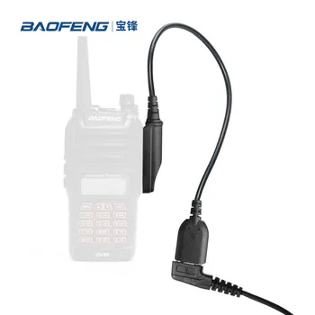 Baofeng UV-9R Pro Аудио Кабель-адаптер 2-Контактный Разъем K Наушники Динамик Микрофон для UV-XR BF-9700 GMRS-9R UV-9G GT-3WP Водонепроницаемые Радиостанции