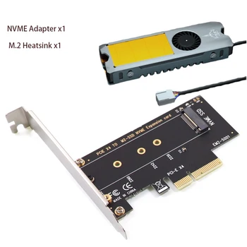 M.2 NVMe SSD NGFF к адаптеру PCIE X4 M Key Интерфейсная карта M.2 M2 Pcie Адаптер с алюминиевым радиатором