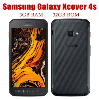Samsung Galaxy Xcover 4s G398F Оригинальный 5,0 Дюймов восьмиядерный 3 ГБ ОЗУ 32 ГБ ПЗУ 16-Мегапиксельная Камера С двумя SIM-картами Разблокированный Мобильный Телефон Android