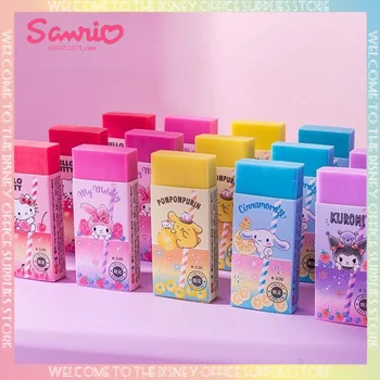 Sanrio Cinnamoroll Hello Kitty Ластик Сегментированный ластик Чистый, не оставляющий следов, меньше крошек, ластик для домашних заданий, Специальные канцелярские принадлежности для студентов