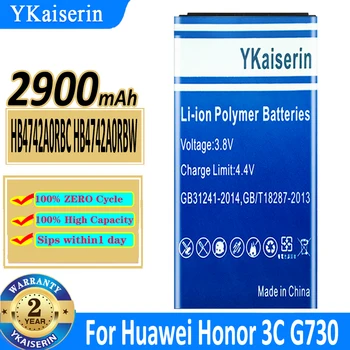 YKaiserin HB4742A0RBC HB4742A0RBW 2900 мАч Аккумулятор Для HUAWEI Honor 3C Ascend G630 G730 G740 H30-T00 H30-T10 H30-U10 Аккумулятор
