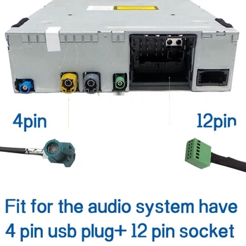 Автомобильный беспроводной адаптер AUX Bluetooth 5.0 DC12V 12Pin, автомобильный комплект громкой связи с Bluetooth, аудиокабель для A3 A4 B8 B6 A6