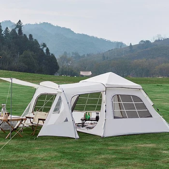 Автономная походная палатка для кемпинга на открытом воздухе, автоматическая быстрооткрывающаяся палатка, Портативное непромокаемое, защищенное от солнца Укрытие для палатки