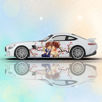 Аниме Clannad, Наклейки на кузов автомобиля с аниме-девушкой, Аниме Иташа, Виниловая наклейка на бок автомобиля, наклейка на автомобиль, пленка для автомобильного декора.