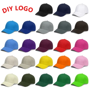 Бесплатная бейсбольная кепка с пользовательским логотипом, мужская однотонная регулируемая спортивная кепка, женская квадратная уличная повседневная кепка из 6 предметов