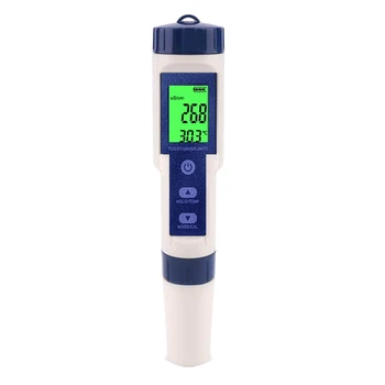 Водонепроницаемый PH-метр Ручка для измерения солености и температуры PH TDS С подсветкой Для Питьевого Аквариума Гидропоника