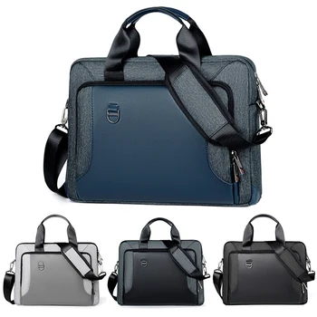 Деловой мужской портфель для ноутбука с диагональю 13,3 дюйма, сумка для ноутбука с диагональю 15-16 дюймов, сумки через плечо из искусственной кожи и Оксфорда, дорожные офисные сумки