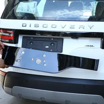 Для Land Rover Discovery 5 LR5 L462 2017-2023 ABS, черные автомобильные задние ворота, рамка для номерного знака, накладка, наклейка, автомобильные аксессуары
