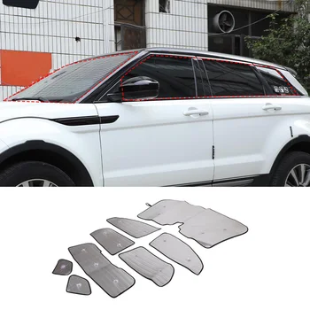 Для Land rover Range Rover Evoque 2012-2018 Серебристого цвета Переднее лобовое стекло автомобиля, полное оконное стекло, солнцезащитный зонтик, Автомобильные Аксессуары