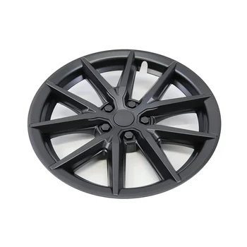 Для Tesla Модель 3 Крышка колеса Thunder Style Wheel 18-Дюймовая Накладка на ступицу Автомобильные Аксессуары -Матовый черный