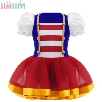 Для детей и девочек, Платье для косплея Директора циркового манежа, костюм для представления на Хэллоуин, Костюм принцессы на День рождения, комбинезон-пачка с пышными рукавами