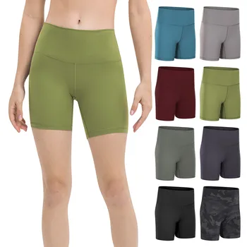 Женские шорты для фитнеса и йоги с высокой талией, женские шорты для танцевального волейбола, подтягивающие бедра
