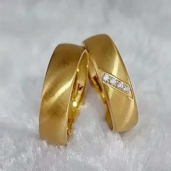 Западные женские обручальные кольца Love Bridal Promise для пар, мужские дизайнерские ювелирные изделия из нержавеющей стали, кольцо на палец