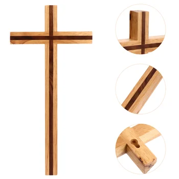 Крест из массива Дерева, Нежный деревянный натуральный декор, Настенные свадебные украшения, Столы