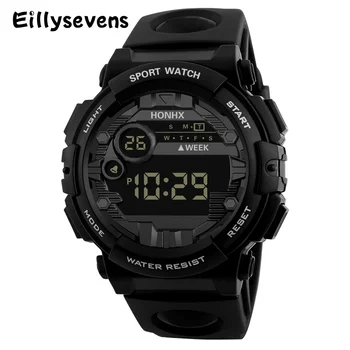 Крутые светящиеся мужские спортивные часы с высококачественным силиконовым ремешком, военные наручные часы со светодиодным календарем, водонепроницаемые цифровые часы Reloj De Hombre