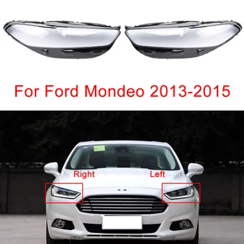 Крышка передней фары автомобиля для Ford Mondeo 2013 2014 2015 Фары из прозрачного стекла Корпус лампы Крышка Фар Крышки линз