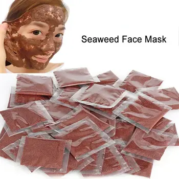 Маска из морских водорослей Против морщин, маска для ухода за кожей лица, маска из морских водорослей, Увлажняющая и отбеливающая грязевая маска