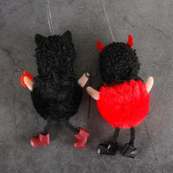 Многоразовая кукла на Хэллоуин, Жуткая ведьма, Черная кошка, плюшевая кукла на Хэллоуин, подвеска для бара 