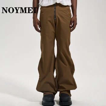 Модные мужские брюки NOYMEI High Street с волнистой застежкой-молнией, плиссированные повседневные брюки в стиле ретро трехмерного кроя, широкие брюки WA2845