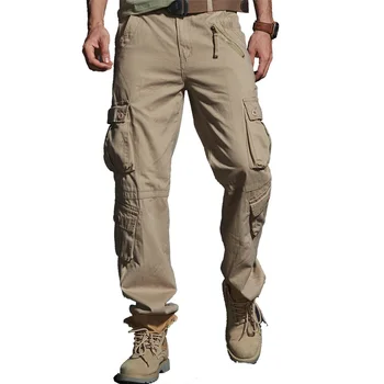 Мужские весенние Свободные армейские тактические брюки-карго с несколькими карманами, длинные брюки Pantalon Homme, мужской военный комбинезон, Плюс размер 40