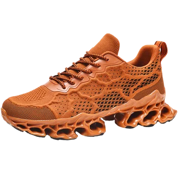 Мужские профессиональные спортивные кроссовки для бега Легкая мужская сетчатая спортивная обувь на шнуровке мужская спортивная повседневная обувь