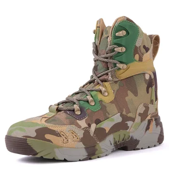 Мужские тактические военные ботинки, камуфляжная походная охотничья обувь, Мужская рабочая обувь в джунглях, Мужские дышащие боевые ботинки для пустыни, кроссовки