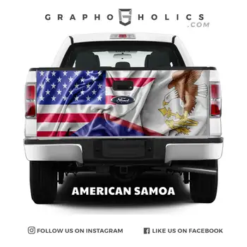 НОВИНКА!!! Высококачественная крышка багажника пикапа с уникальным дизайном, пользовательской графикой - Американское Самоа