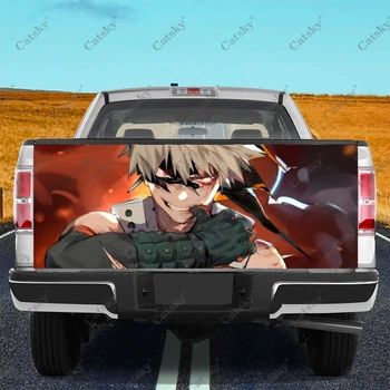 Наклейки Bakugou Katsuki My Hero Academia, покраска модификации заднего хвоста грузовика, подходит для боли в грузовике, аксессуары, наклейки
