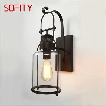 Настенный светильник RONIN Industrial в стиле ретро, классические светодиодные светильники оригинального дизайна, лампа для спальни в лофте