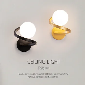 Настенный светильник современный и минималистичный фон для спальни гостиной настенный светильник прикроватная лампа креативная лестница коридорная лампа
