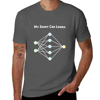Новая футболка с машинным обучением нейронных сетей, футболки больших размеров, графические футболки, футболки с графическими изображениями, забавные футболки для мужчин