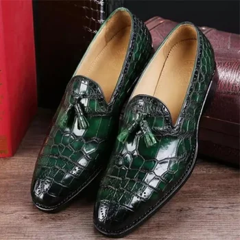 Новые классические Мужские лоферы из искусственной кожи, Модная Мужская обувь, Дизайнерская обувь для мужчин, Лоферы, Роскошная обувь