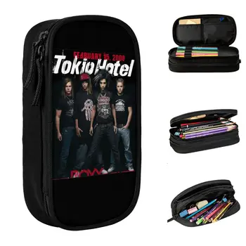 Новые модные пеналы Tokio Hotel Fanart Пенал для ручек для студентов Сумка большой емкости Школьные подарки для студентов Канцелярские принадлежности