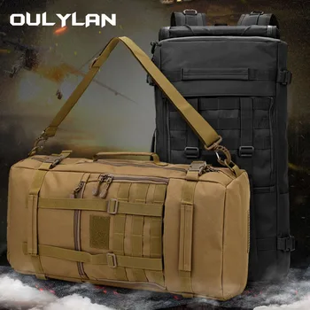 Охотничьи рюкзаки, военный тактический рюкзак, мужская сумка для багажа объемом 50 л, многоцелевая уличная сумка через плечо, мужские сумки-мессенджеры
