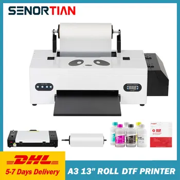 Печатающая машина для прямой печати на пленке A3 Dtf С устройством подачи рулонов для футболок и текстиля 13 