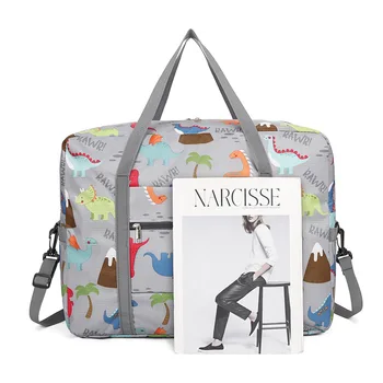 Портативная спортивная сумка для фитнеса Милая женская спортивная сумка для путешествий с мультяшным рисунком Легкая сумка для хранения одежды большой емкости