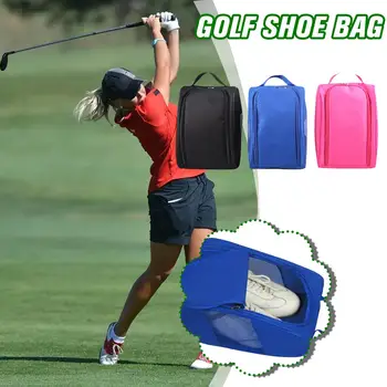 Портативная сумка-держатель для обуви для гольфа, легкая оксфордская сумка для переноски обуви для гольфа, организационная сумка, спортивные аксессуары 31,5 * 12,5 * 22 см
