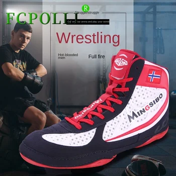 Профессиональная боксерская обувь унисекс, дышащие Летние борцовские кроссовки, Мужская и женская Спортивная обувь элитного бренда, Размер 36-46 для пар