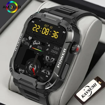 Прочные Военные Спортивные Смарт-часы Мужские Для Huawei IOS Ftiness Watches Ip68 Водонепроницаемые 1.85 