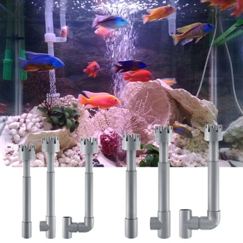 Прочный Прозрачный Скиммер для аквариумов с прозрачной трубкой, вращающаяся поверхность, Приток, отток, Очиститель фильтра для водных растений