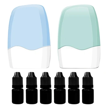 Роликовый светочувствительный штамп с искажениями, 2 упаковки конфиденциального роликового штампа с 6 упаковками чернил, роликовые штампы для защиты личности