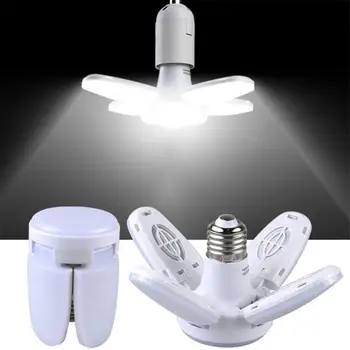 Светодиодная лампа мощностью 28 Вт, лампа синхронизации лопастей вентилятора AC220V, Складная светодиодная лампа Lampada для домашнего потолочного освещения Высокого качества